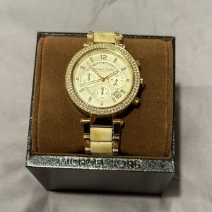 Michael Kors Turtle Shell Women's Watch Gold